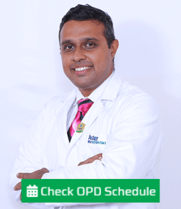 Dr Aravind K S-Aster RV Hospital, Bangalore