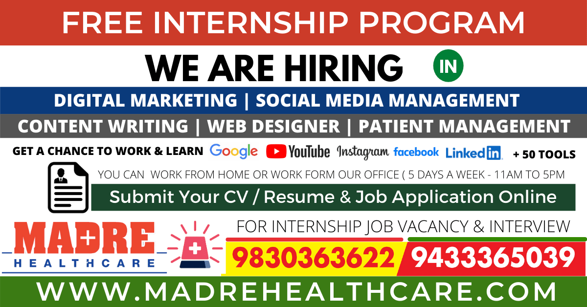 FREE INTERNSHIP JOB VACANCY IN DIGITAL MARKETING, SOCIAL EMDIA MARKETING AND CONTENT WRITING -min