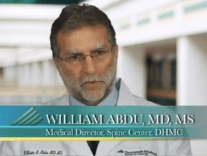 Dr William Abdu-MD-MS-Medical Director-Spine Center DHMC