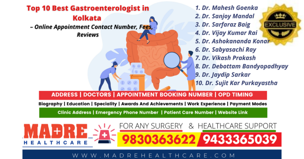 Top 10 Best Gastroenterologist (Banner Pic) in Kolkata | India